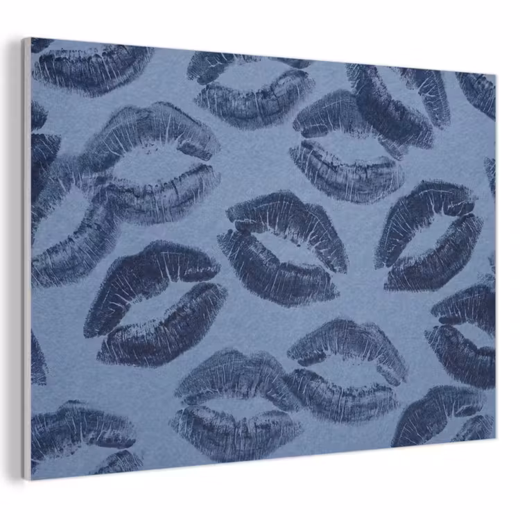 Akustikbild - Lippen – Muster – Blau — 1