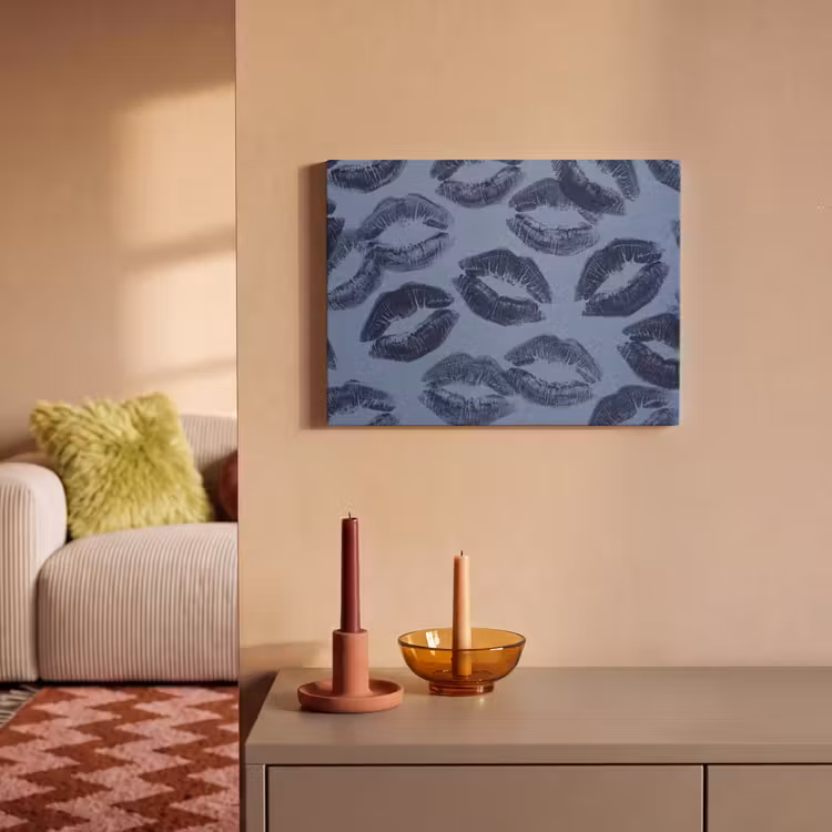Akustikbild - Lippen – Muster – Blau — 2