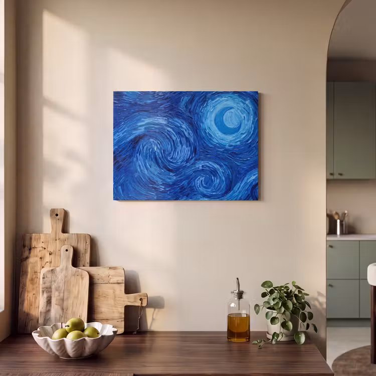 Akustikbild - Wirbel – Blau – Modern — 4