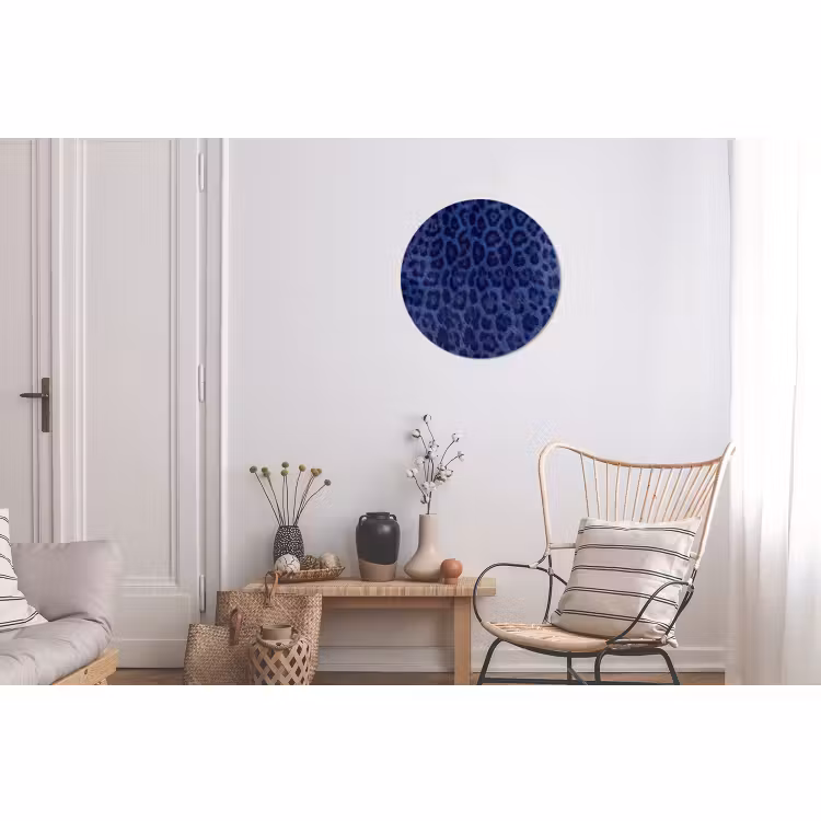 Alu-Dibond-Bild Rund - Muster – Blau – Abstrakt — 2