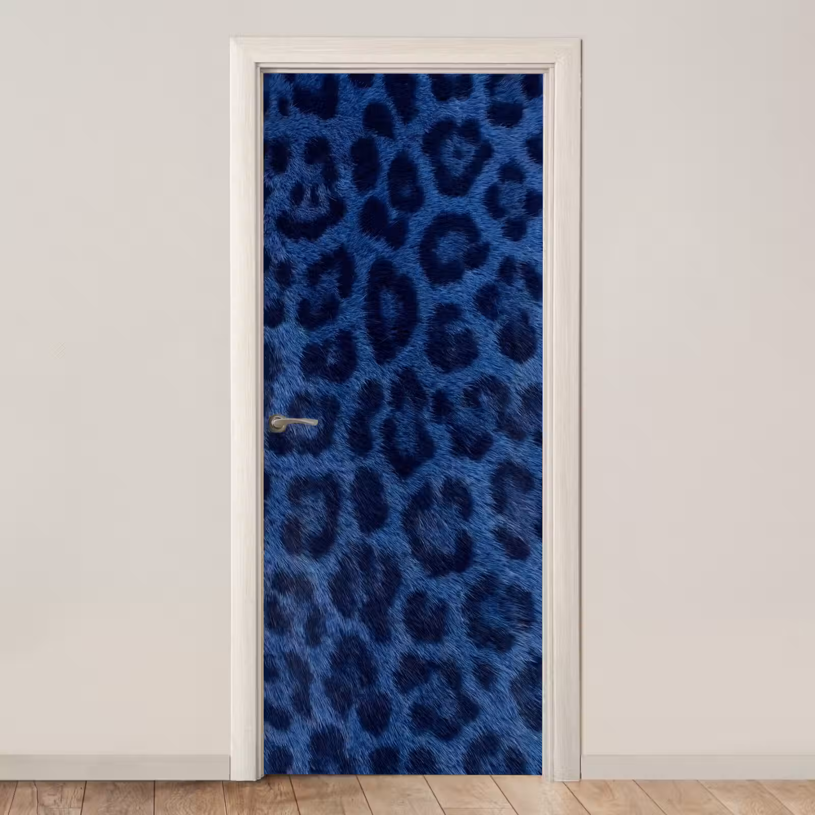 Türtapete - Muster – Blau – Abstrakt — 1