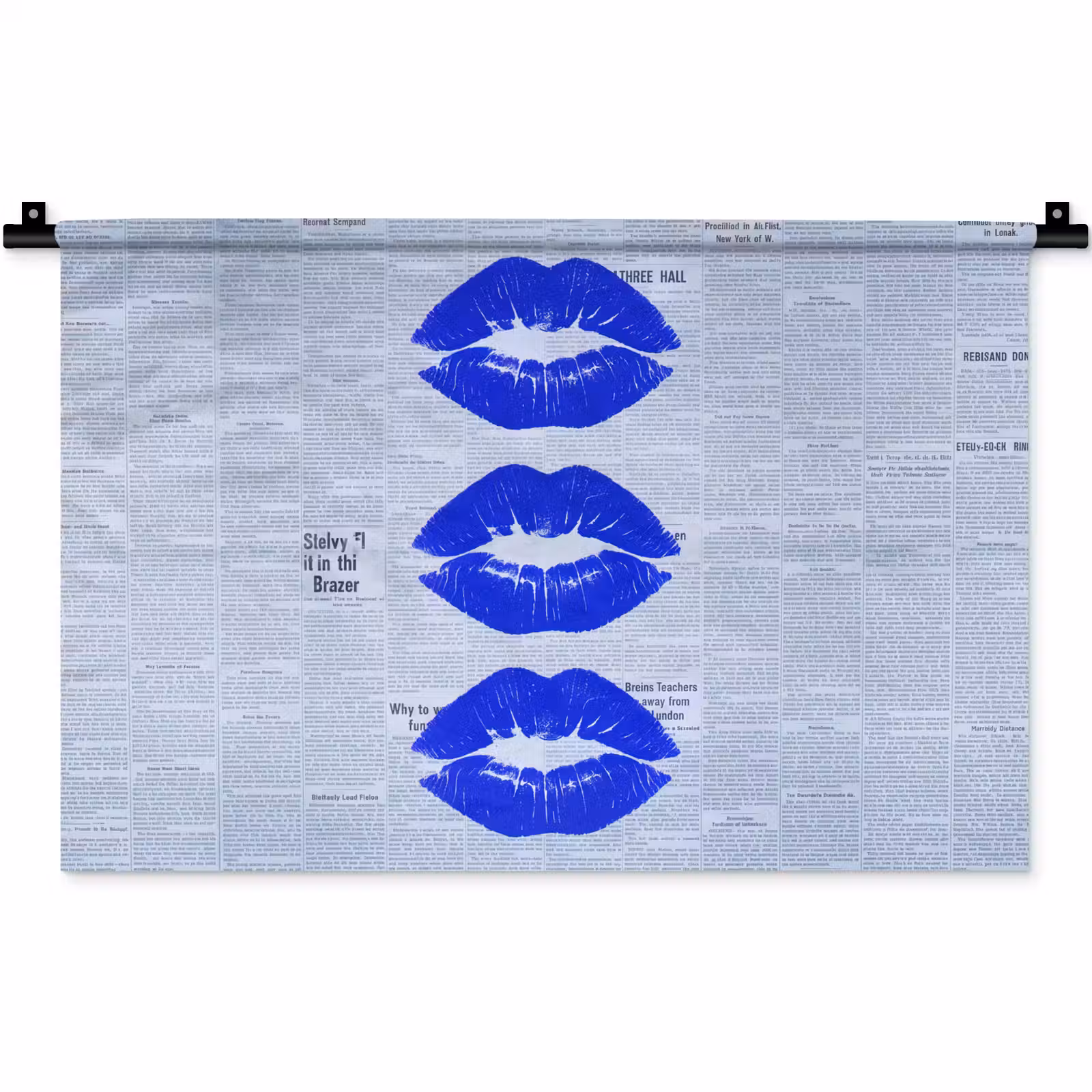 Wandteppich - Zeitung „Blaue Lippen“ — 1