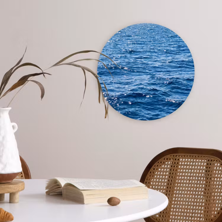 Glasbild Rund - Wasser – Oberfläche – Natur — 4