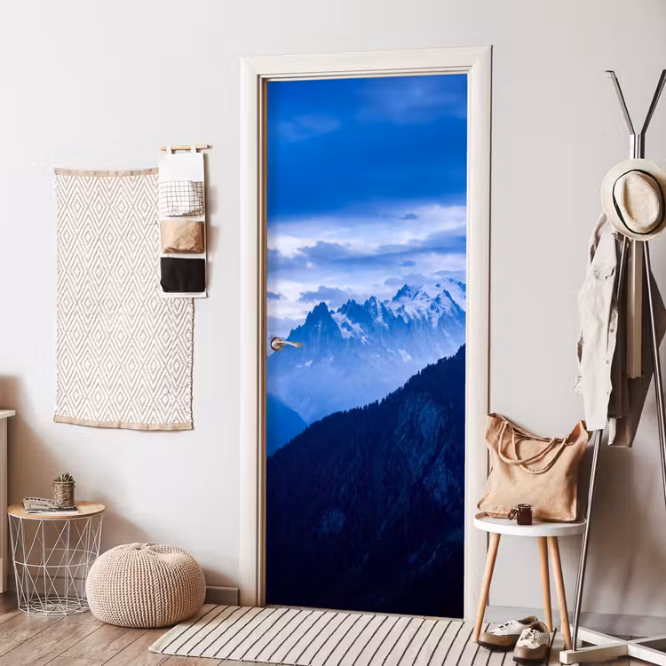 Türtapete - Berge – Schnee – Blau — 7