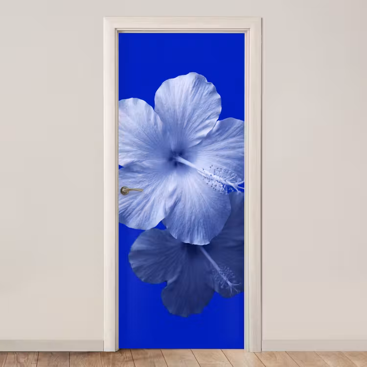 Türtapete - Blumen – Blau – Natur — 1