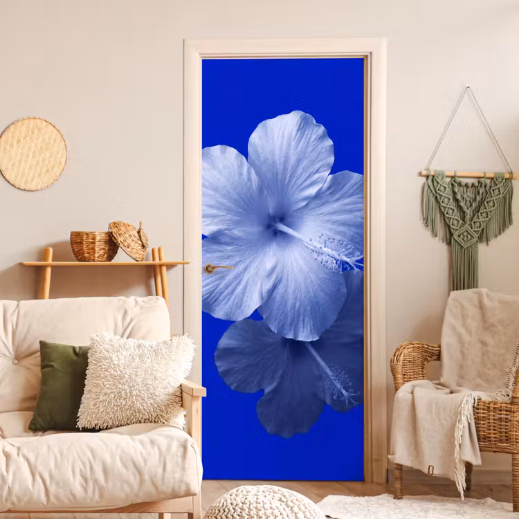 Türtapete - Blumen – Blau – Natur — 3