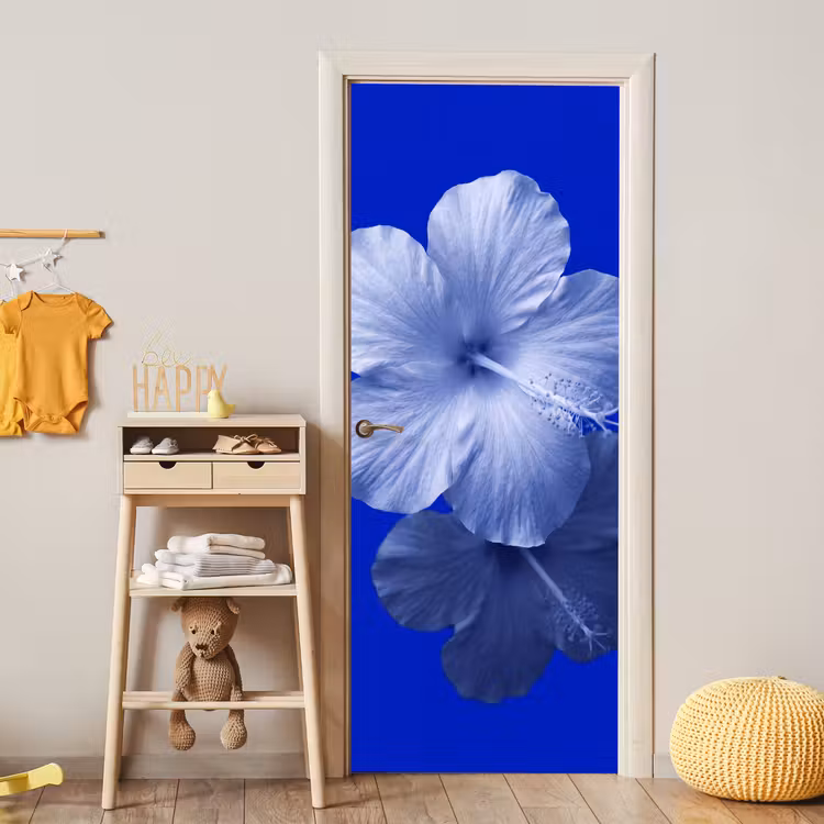 Türtapete - Blumen – Blau – Natur — 5