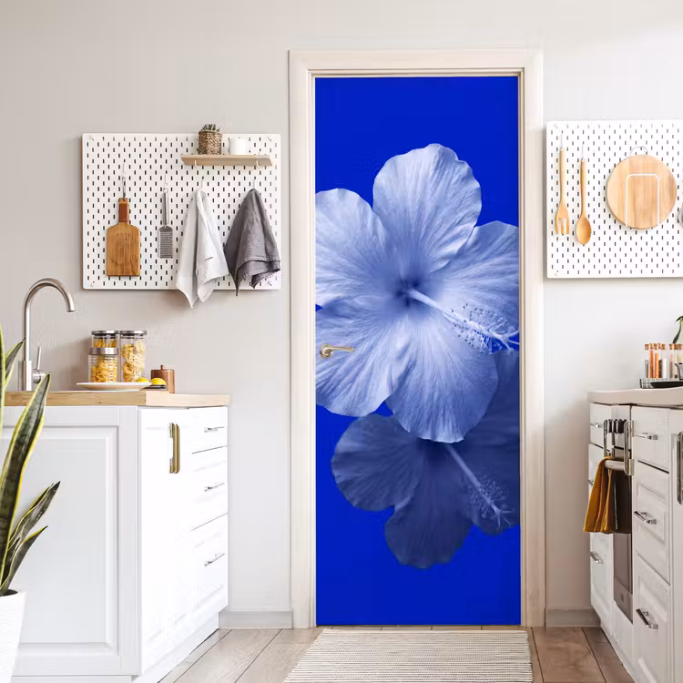 Türtapete - Blumen – Blau – Natur — 6