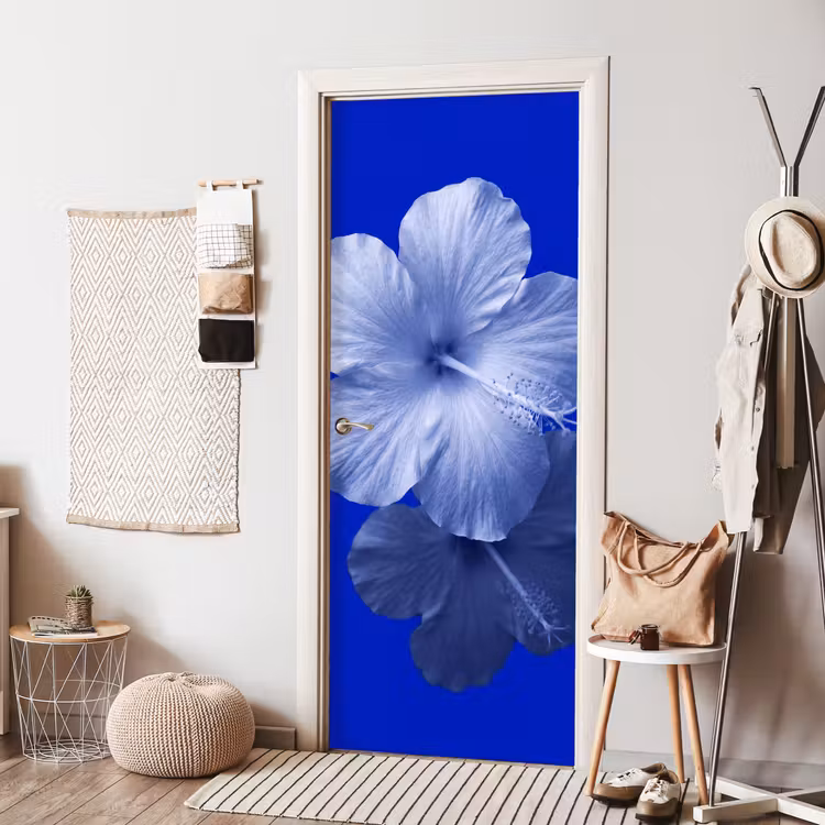 Türtapete - Blumen – Blau – Natur — 7