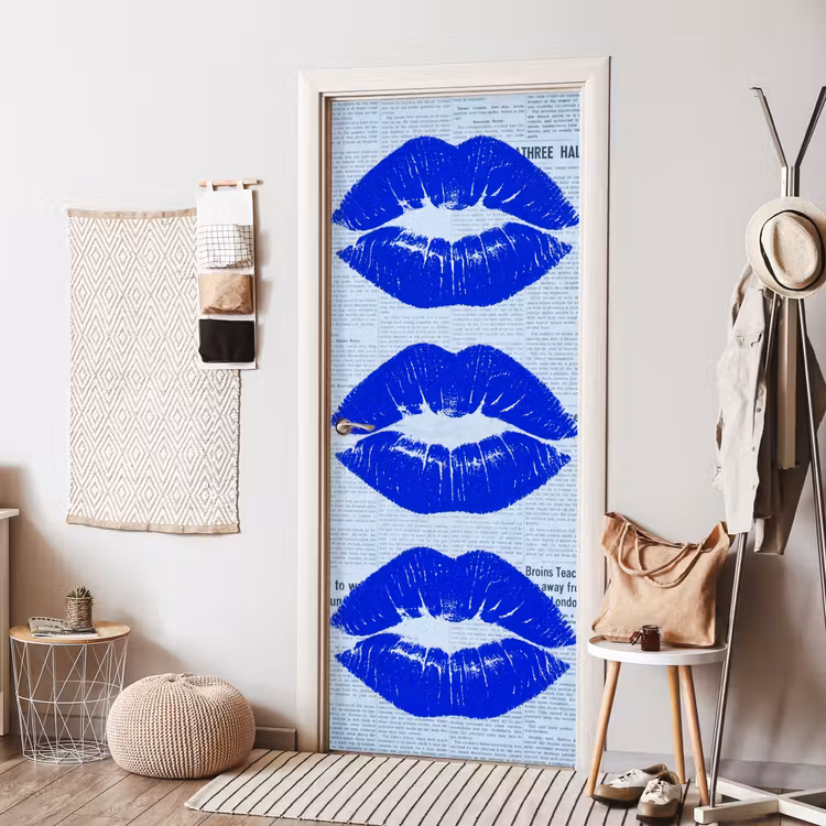 Türtapete - Zeitung „Blaue Lippen“ — 7