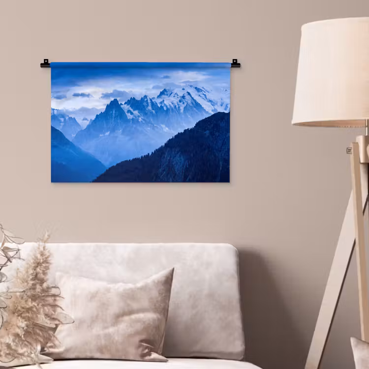 Wandteppich - Berge – Schnee – Blau — 2
