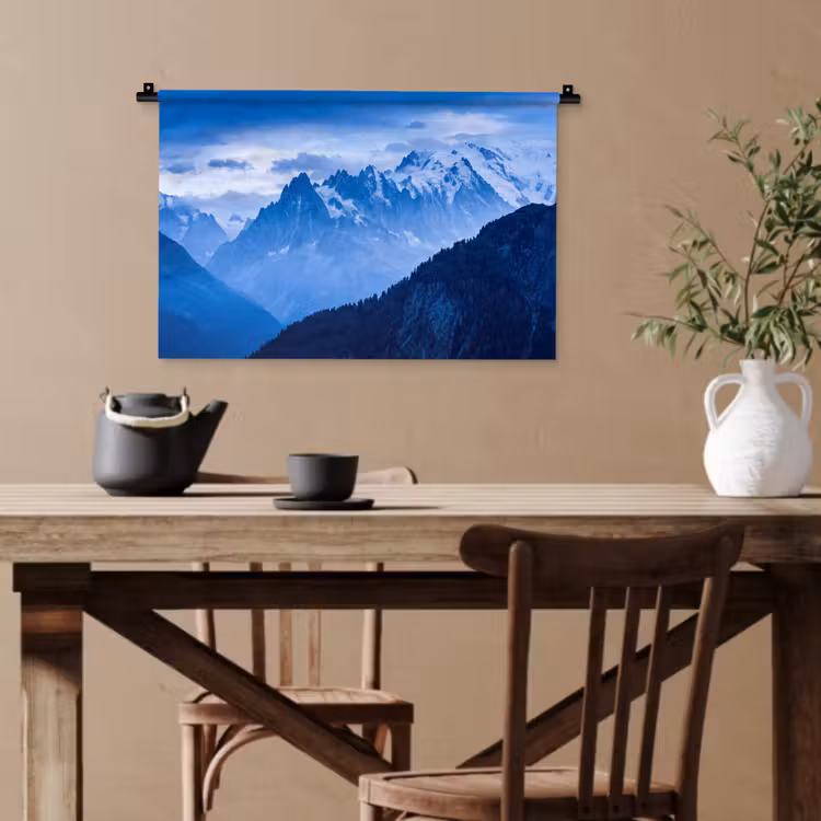 Wandteppich - Berge – Schnee – Blau — 3