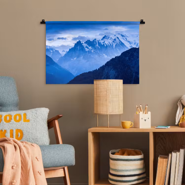 Wandteppich - Berge – Schnee – Blau — 5