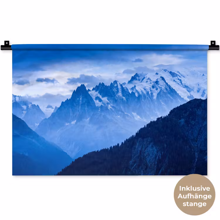 Wandteppich - Berge – Schnee – Blau — 9