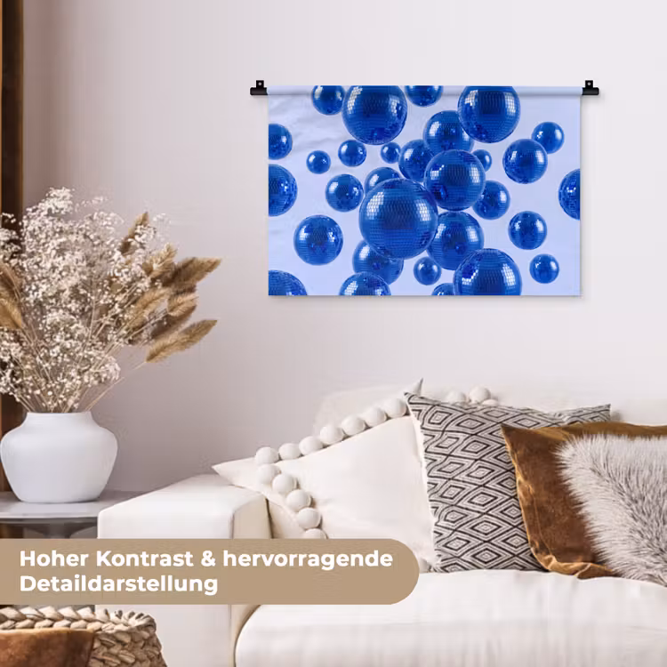 Wandteppich - Blaue Discokugel — 6