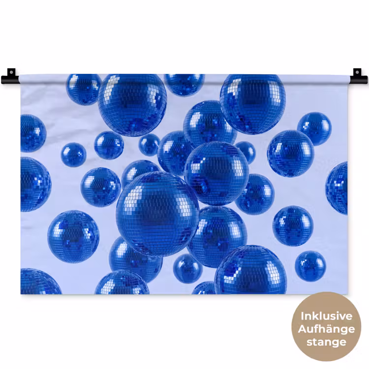 Wandteppich - Blaue Discokugel — 9