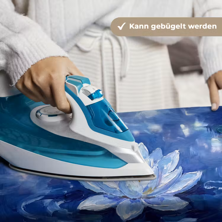 Wandteppich - Blaue Seerose – Wasser — 10