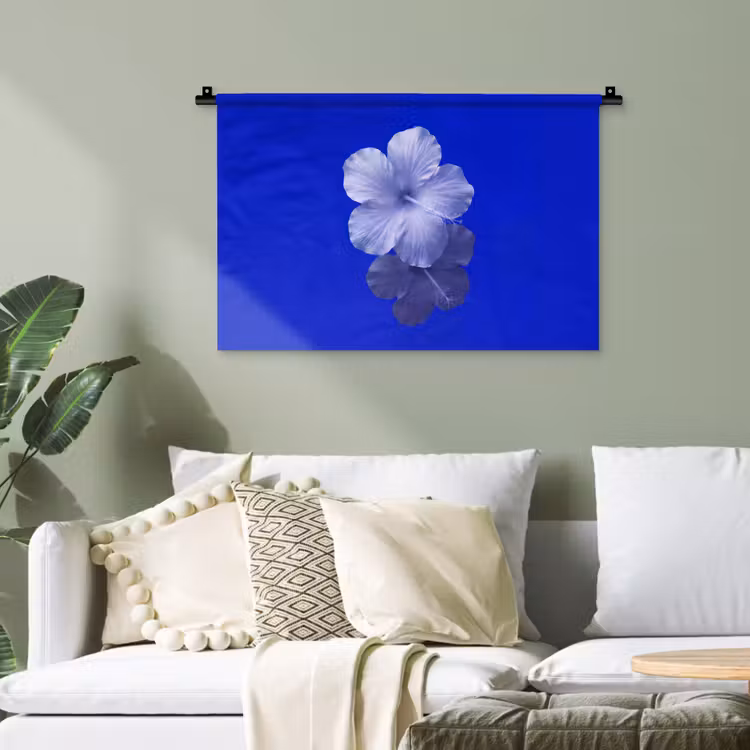 Wandteppich - Blumen – Blau – Natur — 4