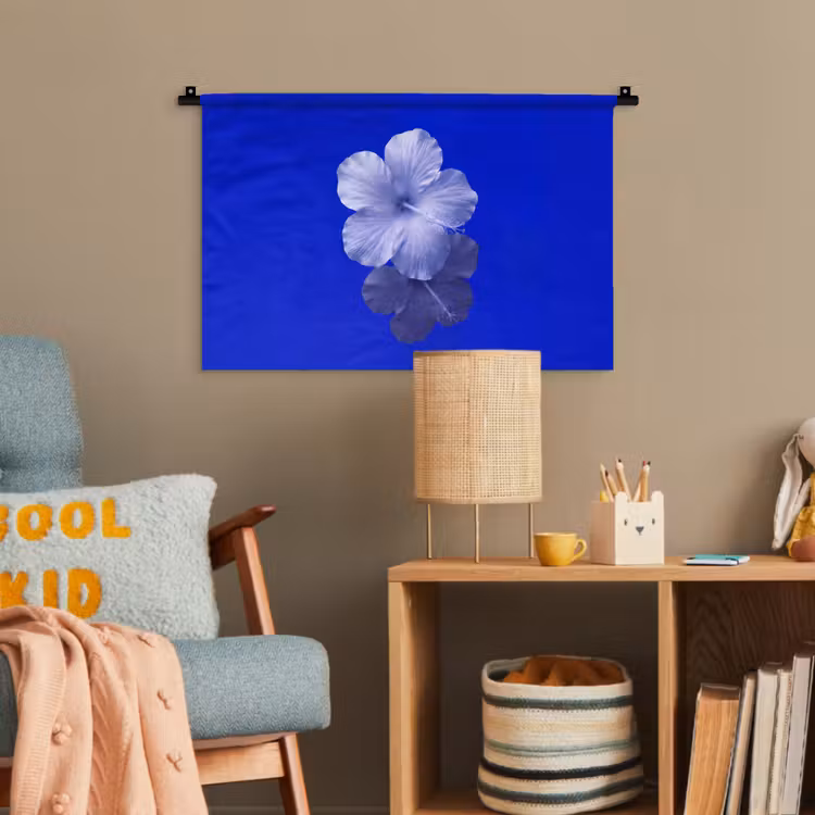 Wandteppich - Blumen – Blau – Natur — 5