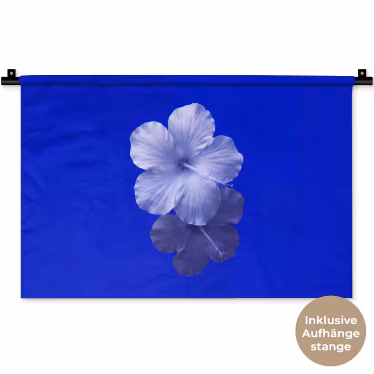 Wandteppich - Blumen – Blau – Natur — 9