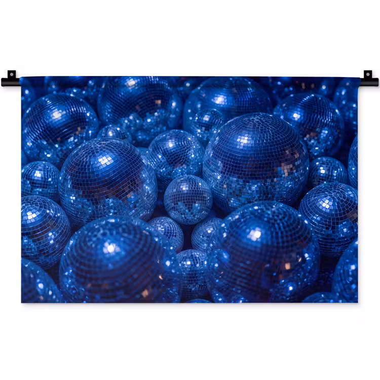 Wandteppich - Discobal – Party – Blau — 1