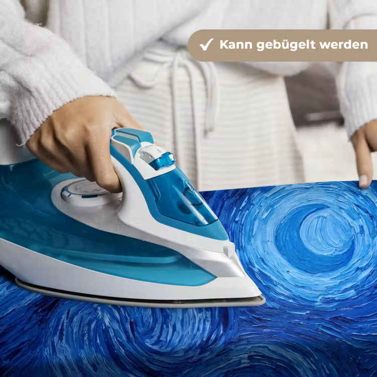 Wandteppich - Wirbel – Blau – Modern — 10