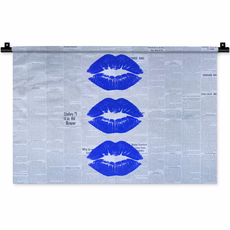 Wandteppich - Zeitung „Blaue Lippen“ — 1