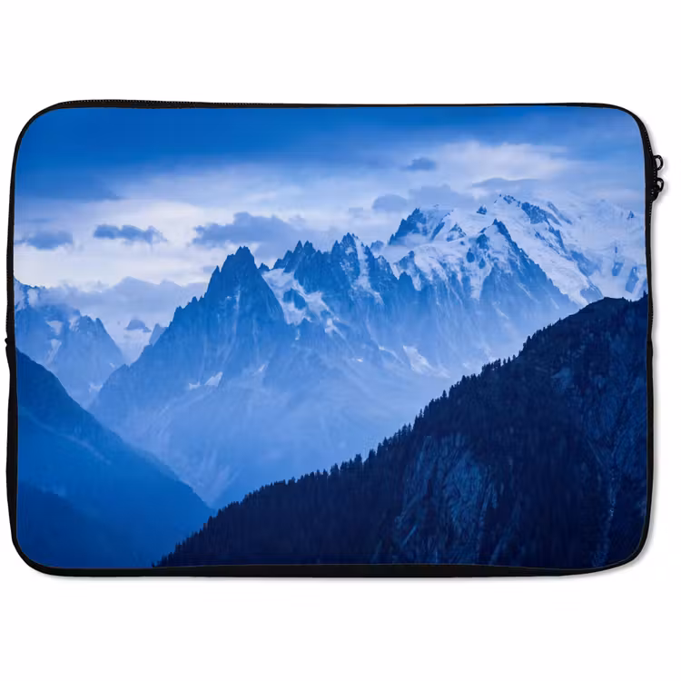 Laptop hülle - Berge – Schnee – Blau — 1