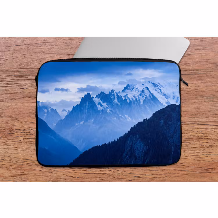 Laptop hülle - Berge – Schnee – Blau — 2