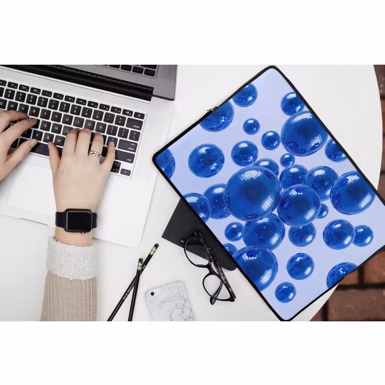 Laptop hülle - Blaue Discokugel — 3