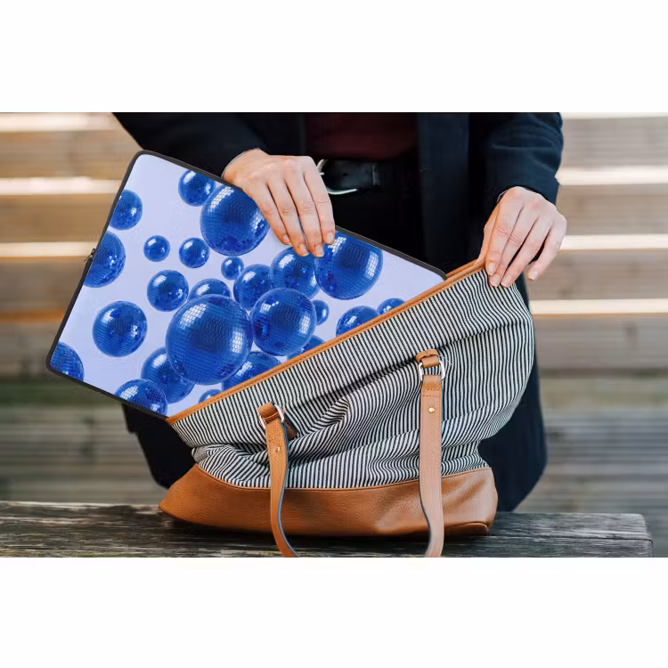 Laptop hülle - Blaue Discokugel — 4