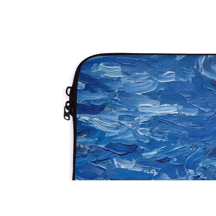 Laptop hülle - Blumen – Wasser – Blau — 5