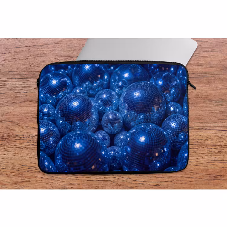 Laptop hülle - Discobal – Party – Blau — 2