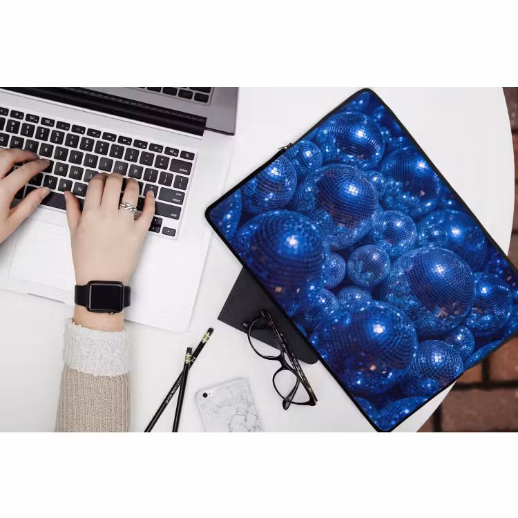Laptop hülle - Discobal – Party – Blau — 3