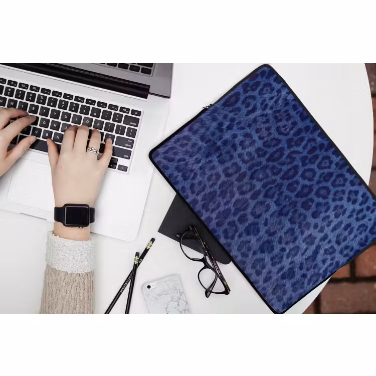 Laptop hülle - Muster – Blau – Abstrakt — 3