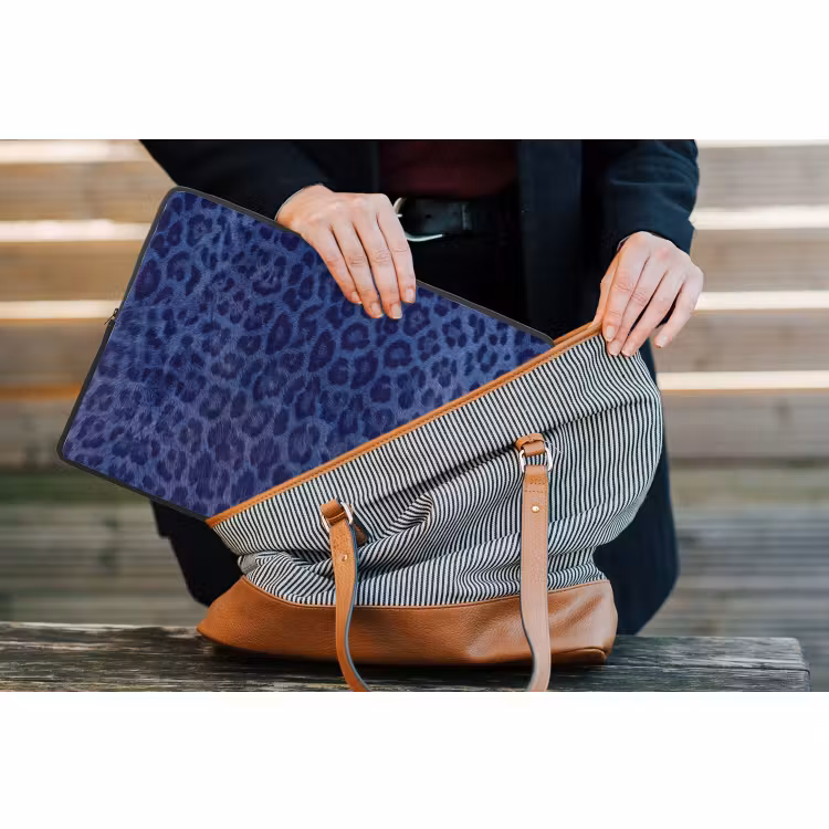 Laptop hülle - Muster – Blau – Abstrakt — 4