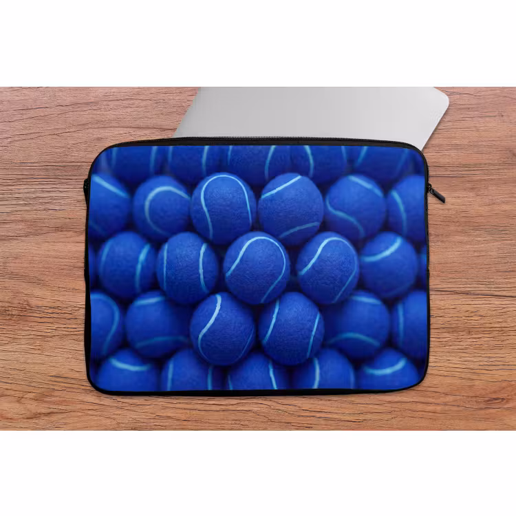 Laptop hülle - Tennisball – Blau – Sport — 2