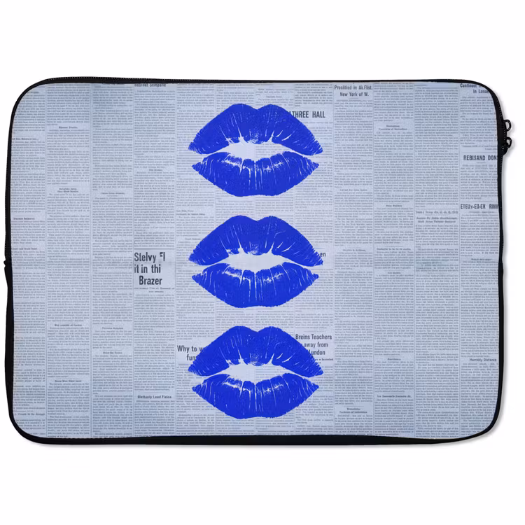 Laptop hülle - Zeitung „Blaue Lippen“ — 1