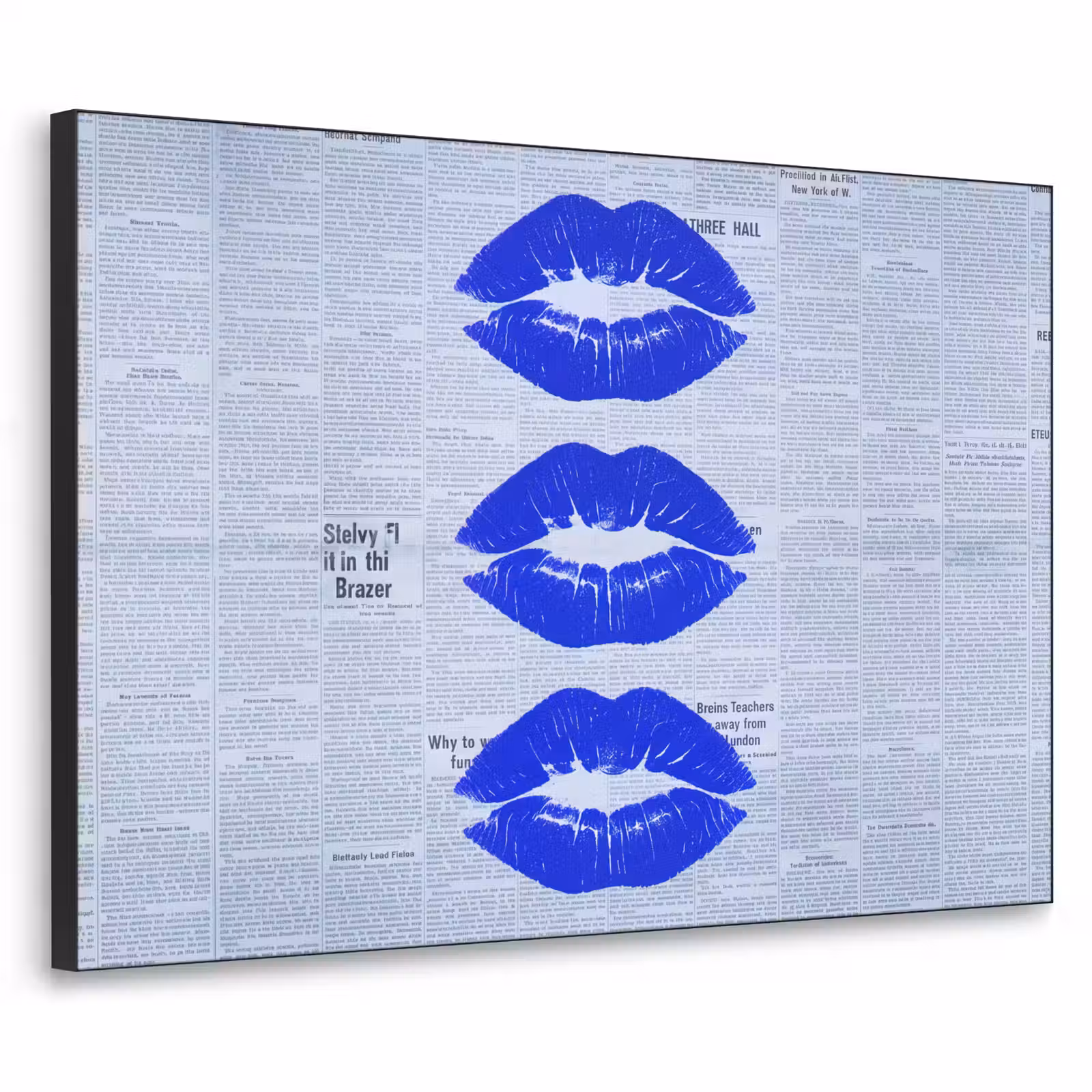Art Frame - Zeitung „Blaue Lippen“ — 1