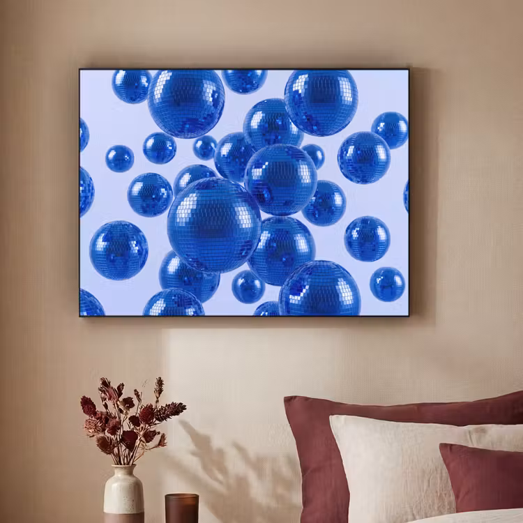 Art Frame - Blaue Discokugel — 2
