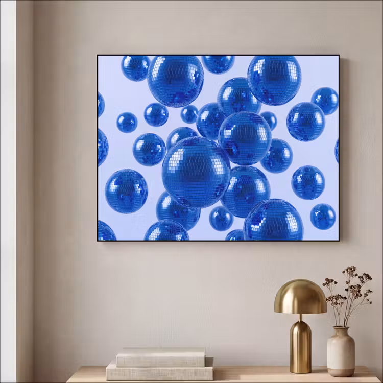 Art Frame - Blaue Discokugel — 4