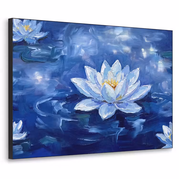 Art Frame - Blaue Seerose – Wasser — 1