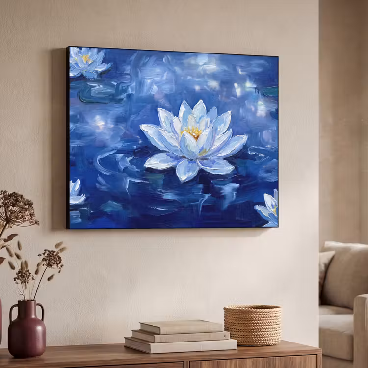 Art Frame - Blaue Seerose – Wasser — 3