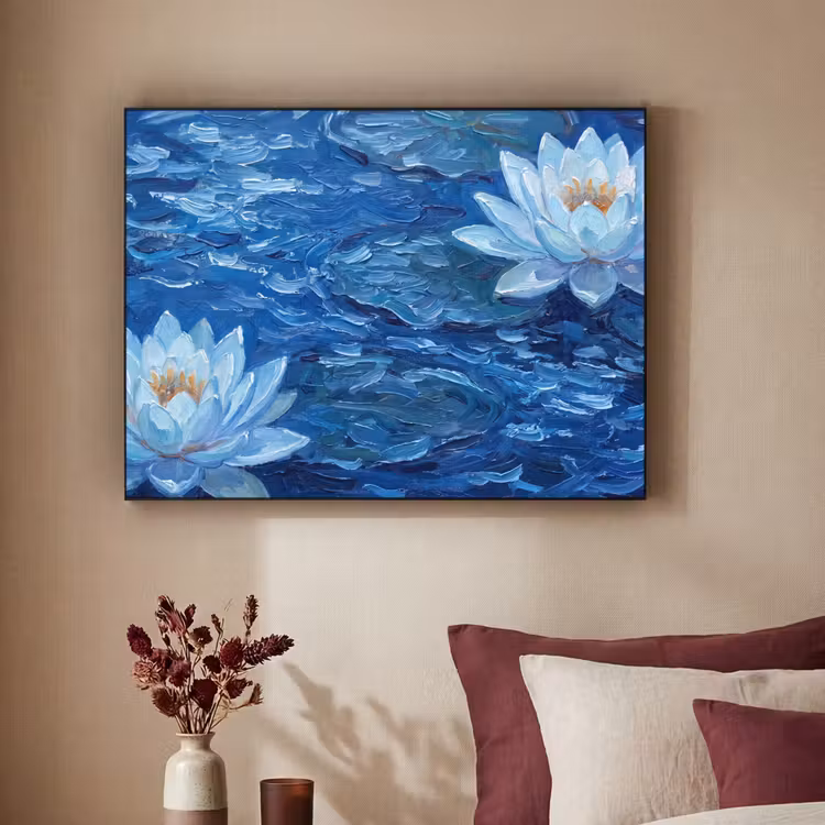 Art Frame - Blumen – Wasser – Blau — 2