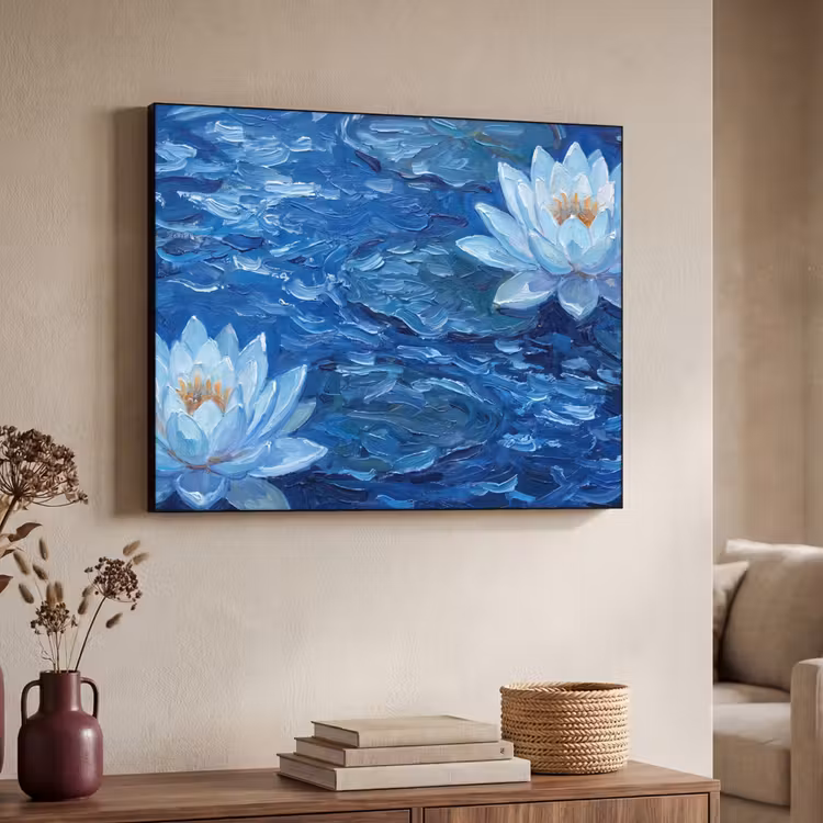 Art Frame - Blumen – Wasser – Blau — 3
