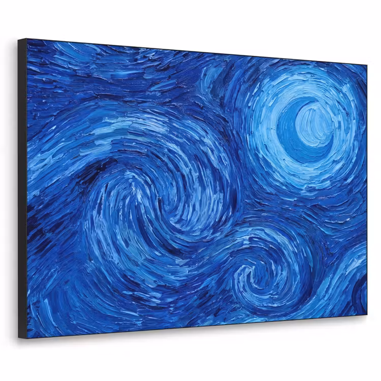 Art Frame - Wirbel – Blau – Modern — 1