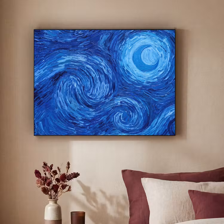 Art Frame - Wirbel – Blau – Modern — 2