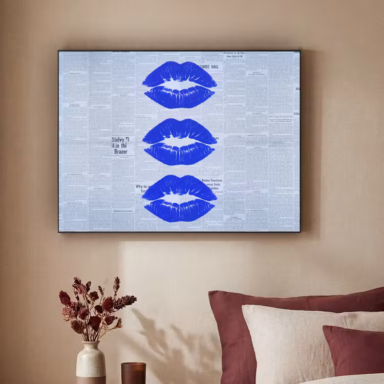 Art Frame - Zeitung „Blaue Lippen“ — 2