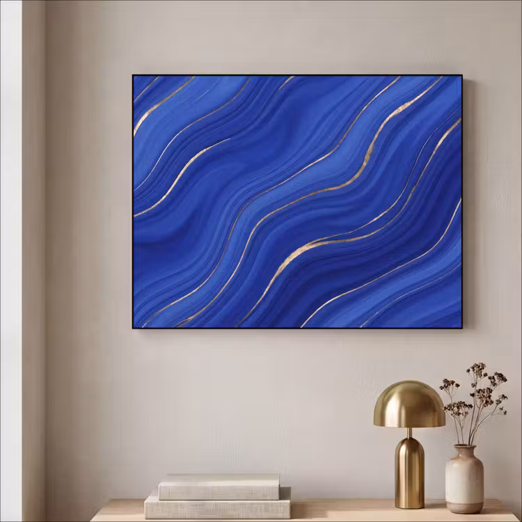Art Frame - Zusammenfassung – Linien – Blau — 4