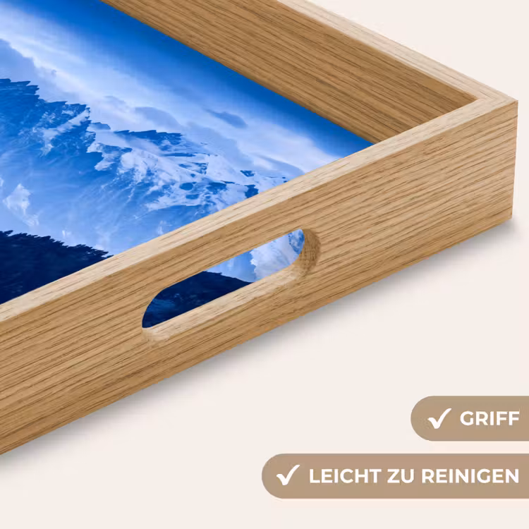 Tablett - Berge – Schnee – Blau — 5